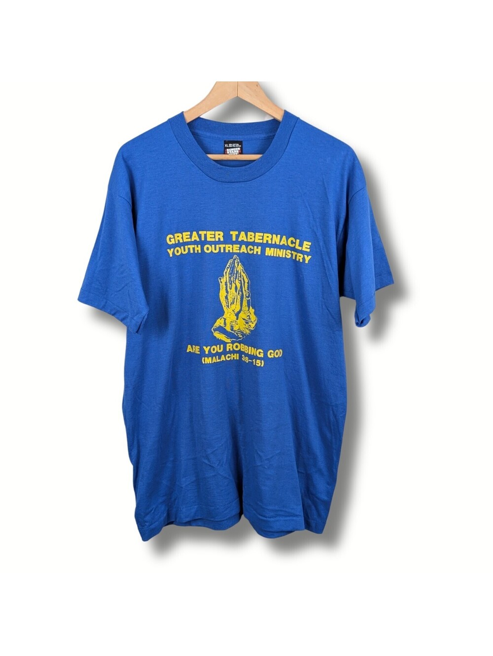 Vintage Greater Tabernacle Ministry Tee Screen Stars Best L USA Made Religious